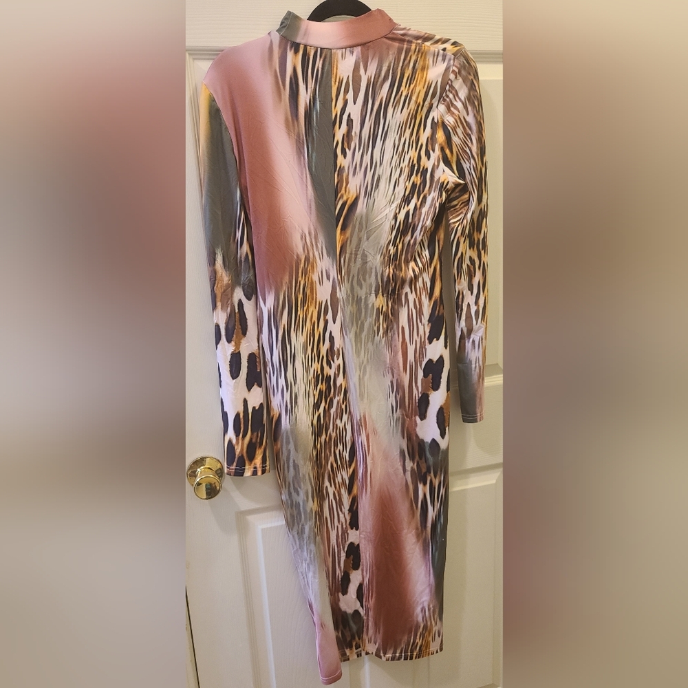 SHEIN Multicolor Animal Print Dress - Picture 2 of 3